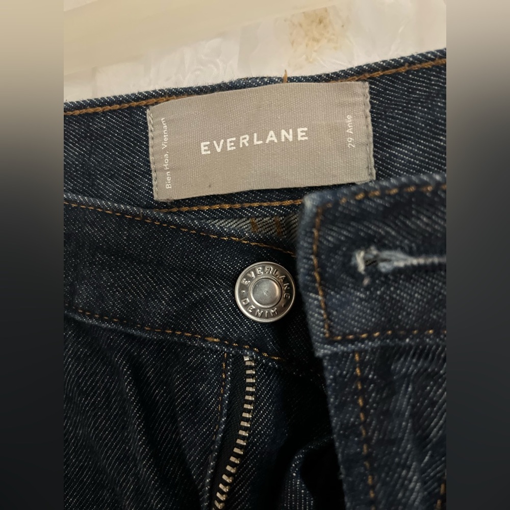 Everlane Dark Wash Skinny Mid-Rise Jeans